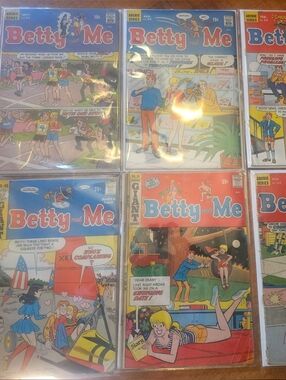 Betty and Me #22 23 26 29 38 49 Archie Series (Giant) Mixed Grades Vintage Comic